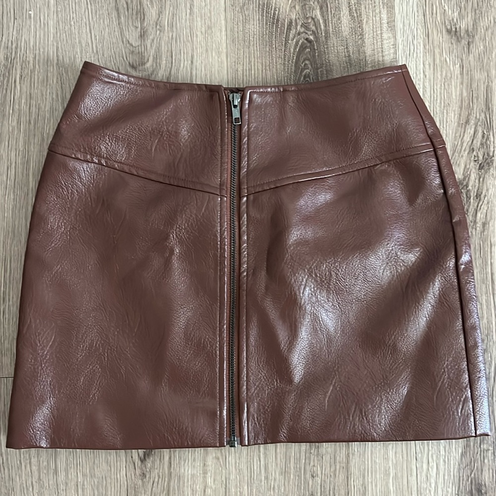 ASTR Leather Skirt